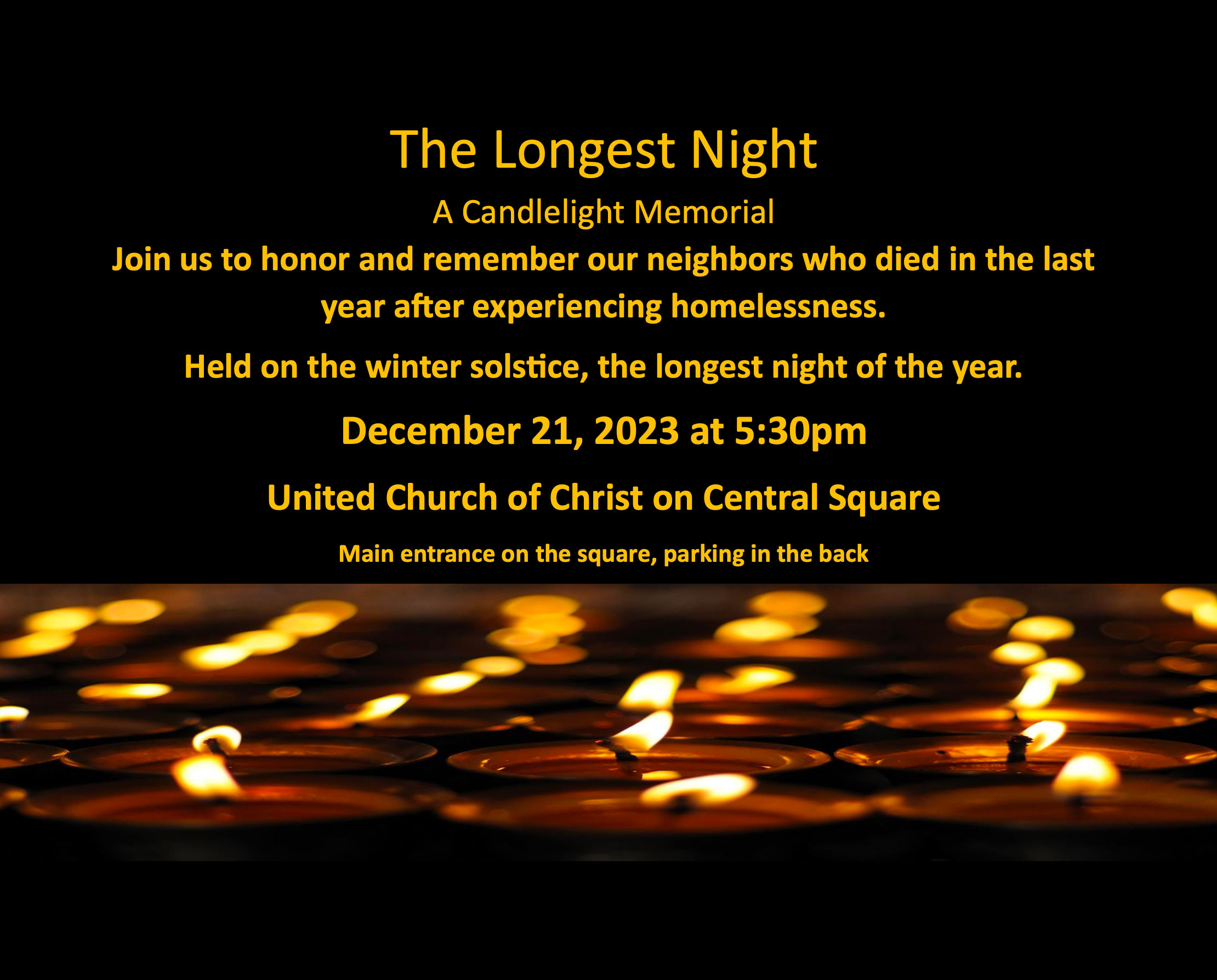 The Longest Night Candlelight Memorial